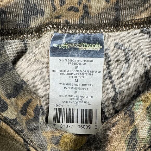 Mossy Oak‎ Shadow Branch Camo Long Sleeve T-Shirt Y2K Men’s Medium Vintage - Picture 6 of 10
